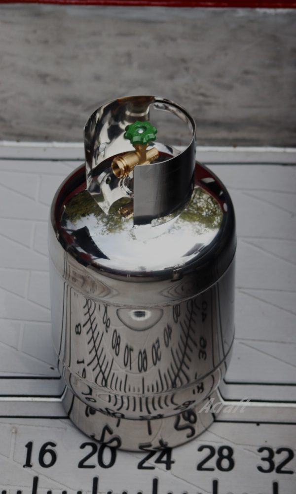Shiny 10Kg Stainless Steel Gas Cylinder
